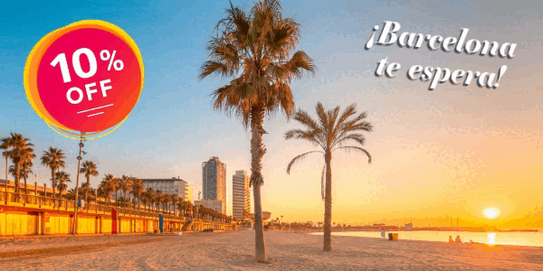 10% de descuento para venir a Barcelona!